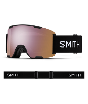 Black goggle/ChromaPop Everyday Rose Gold Mirror and ChromaPop Storm Blue Sensor Mirror