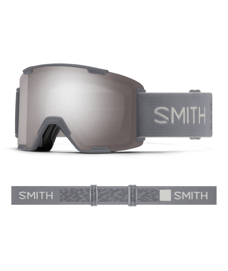 Smith Stash XL Goggles Cirrus Grey goggle with ChromaPop Sun Platinum Mirror 