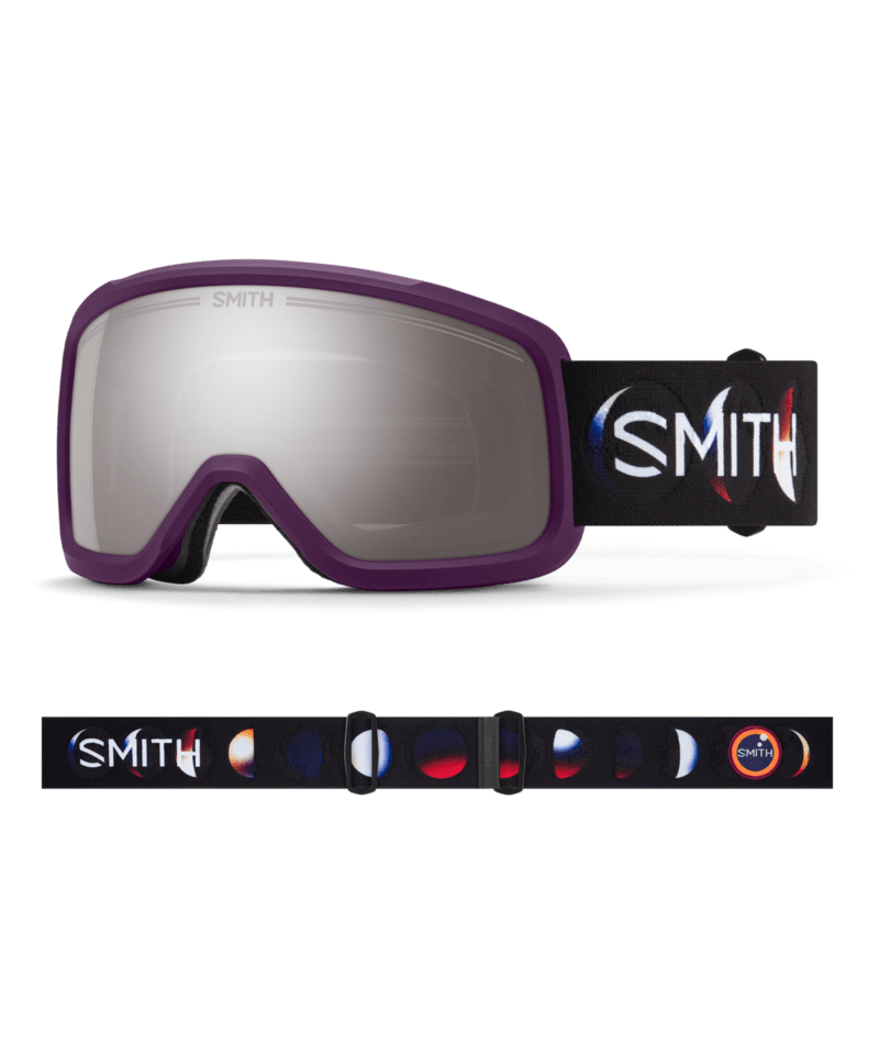 Smith Shakedown Goggles Cherry Lacquer Phases goggle with ChromaPop Sun Platinum Mirror 