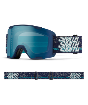 Midnight Snow goggle/ChromaPop Everyday Blue Mirror and ChromaPop Storm Blue Sensor Mirror