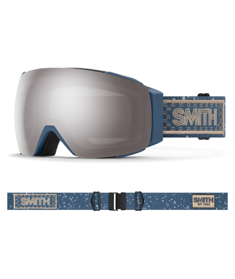 Smith I/O Mag Ski Goggles Future Grey Warm Steel goggle with  ChromaPop Sun Platinum Mirror