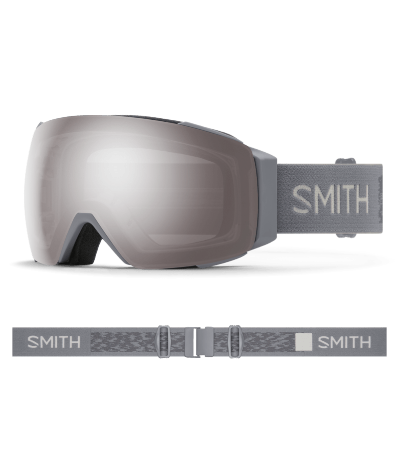 Smith I/O Mag Ski Goggles Cirrus Grey goggle with ChromaPop Sun Platinum Mirror