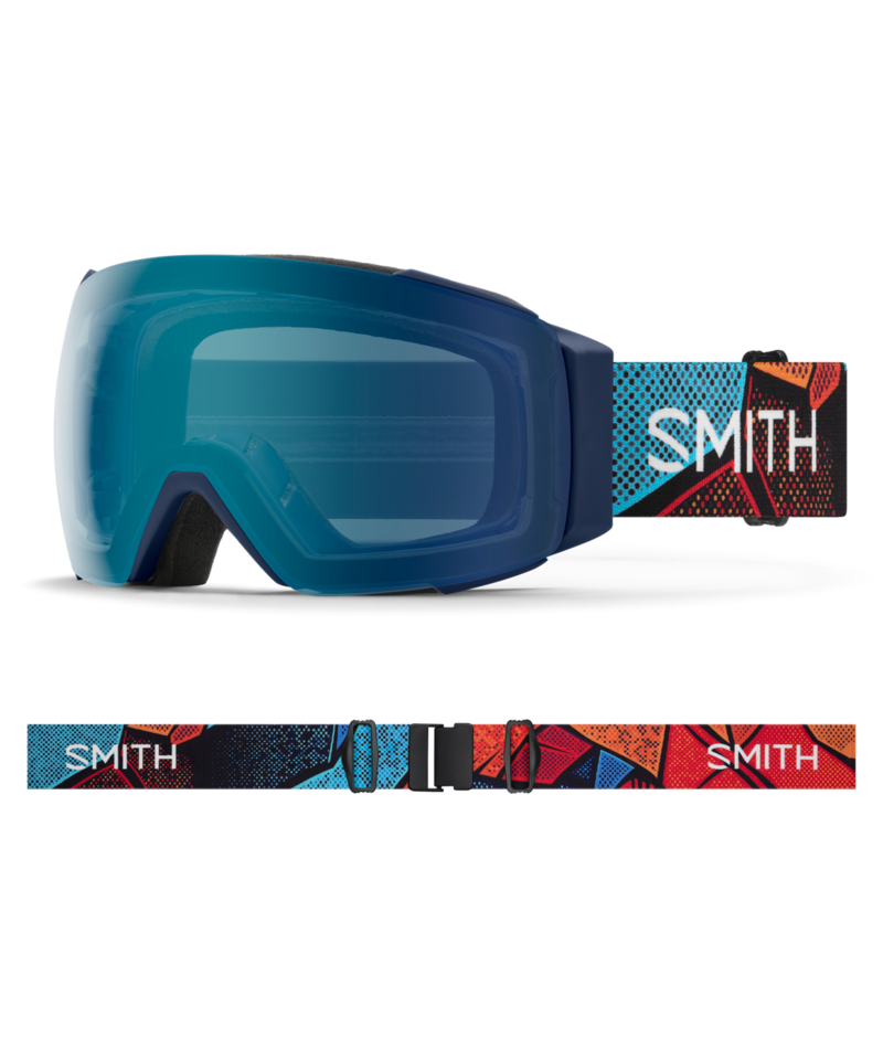 Smith I/O Mag Ski Goggles Midnight Geo Alpine goggle with ChromaPop Everyday Blue Mirror