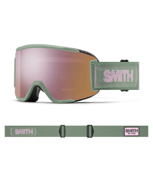 Olive Warm Steel goggle/ChromaPop Everyday Rose Gold Mirror and Clear lenses