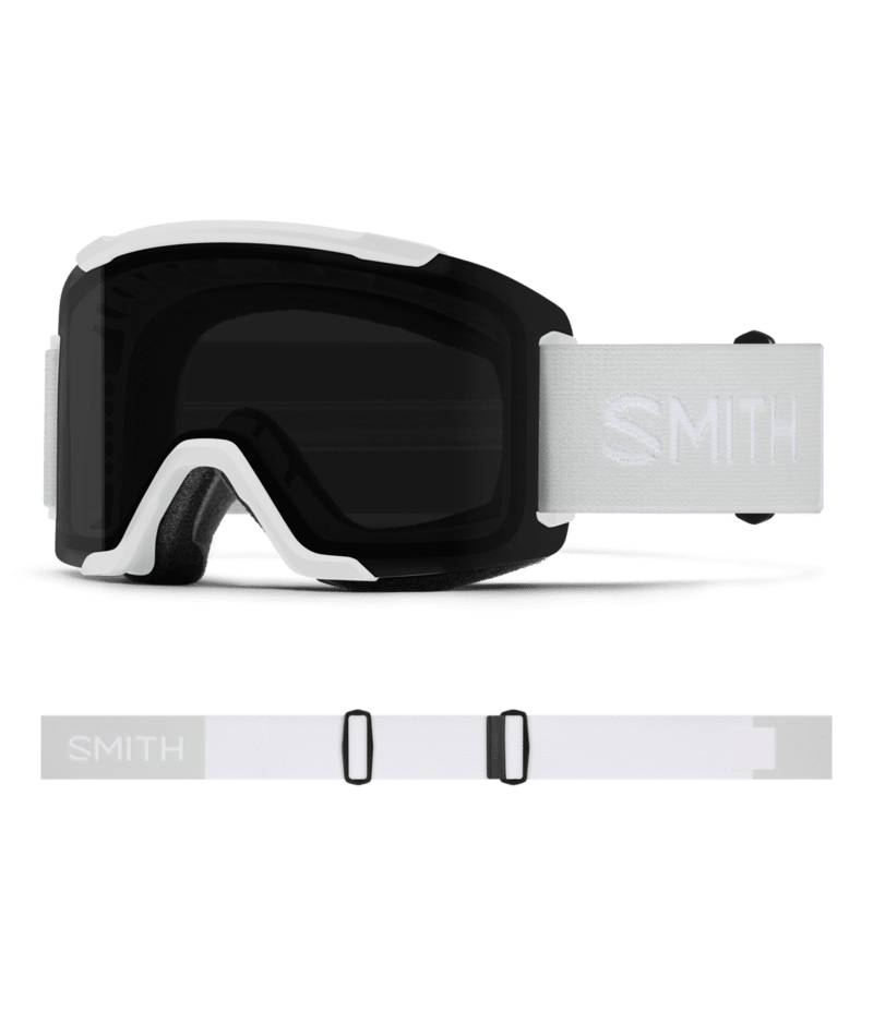 Smith Squad Goggles White Vapor goggle with ChromaPop Sun Black 