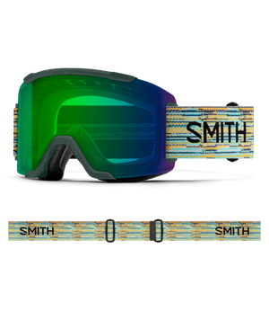 Emerald ReNU Upcycled Scrap goggle/ChromaPop Everyday Green Mirror and ChromaPop Storm Blue Sensor Mirror