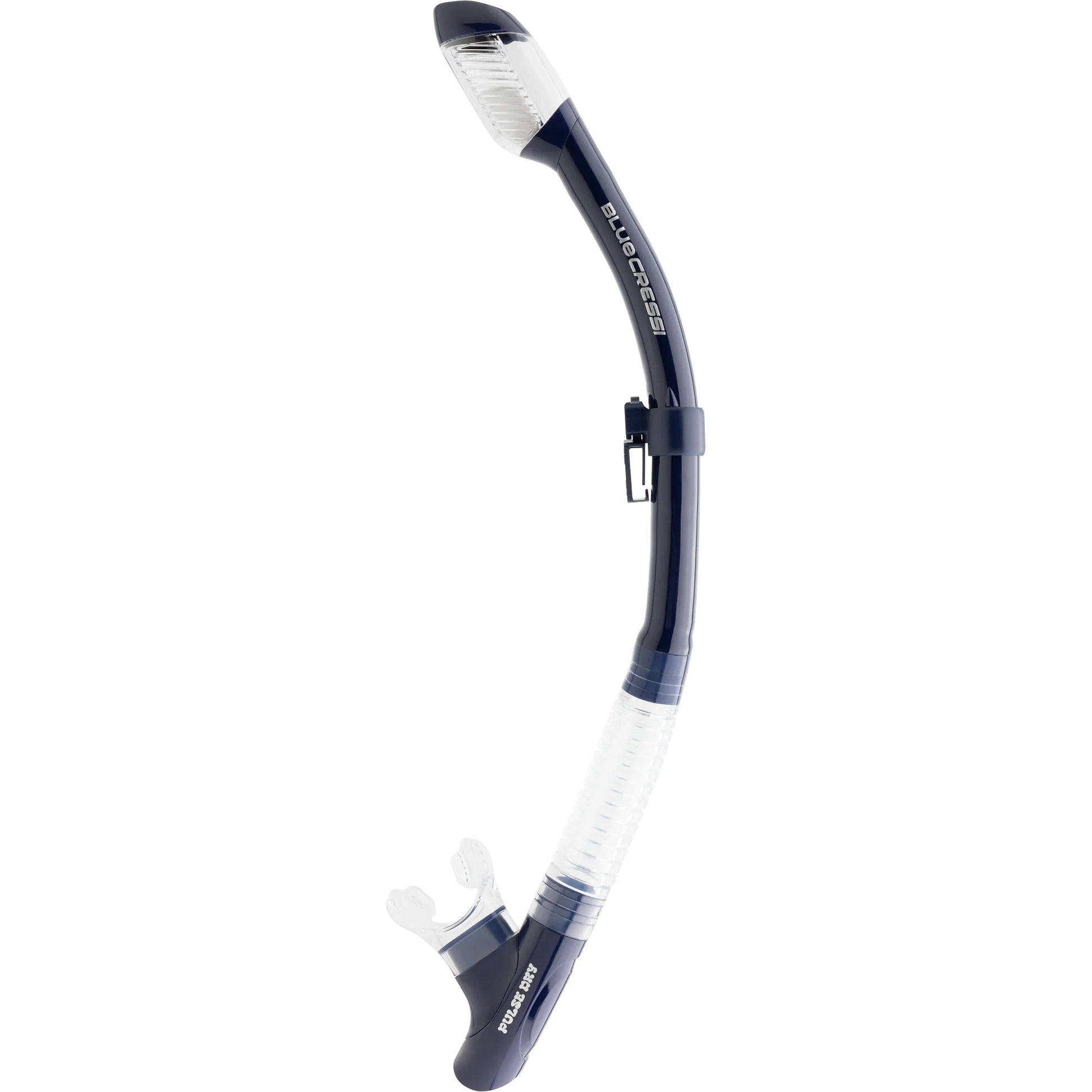 Cressi Pulse Dry Snorkel in navy blue