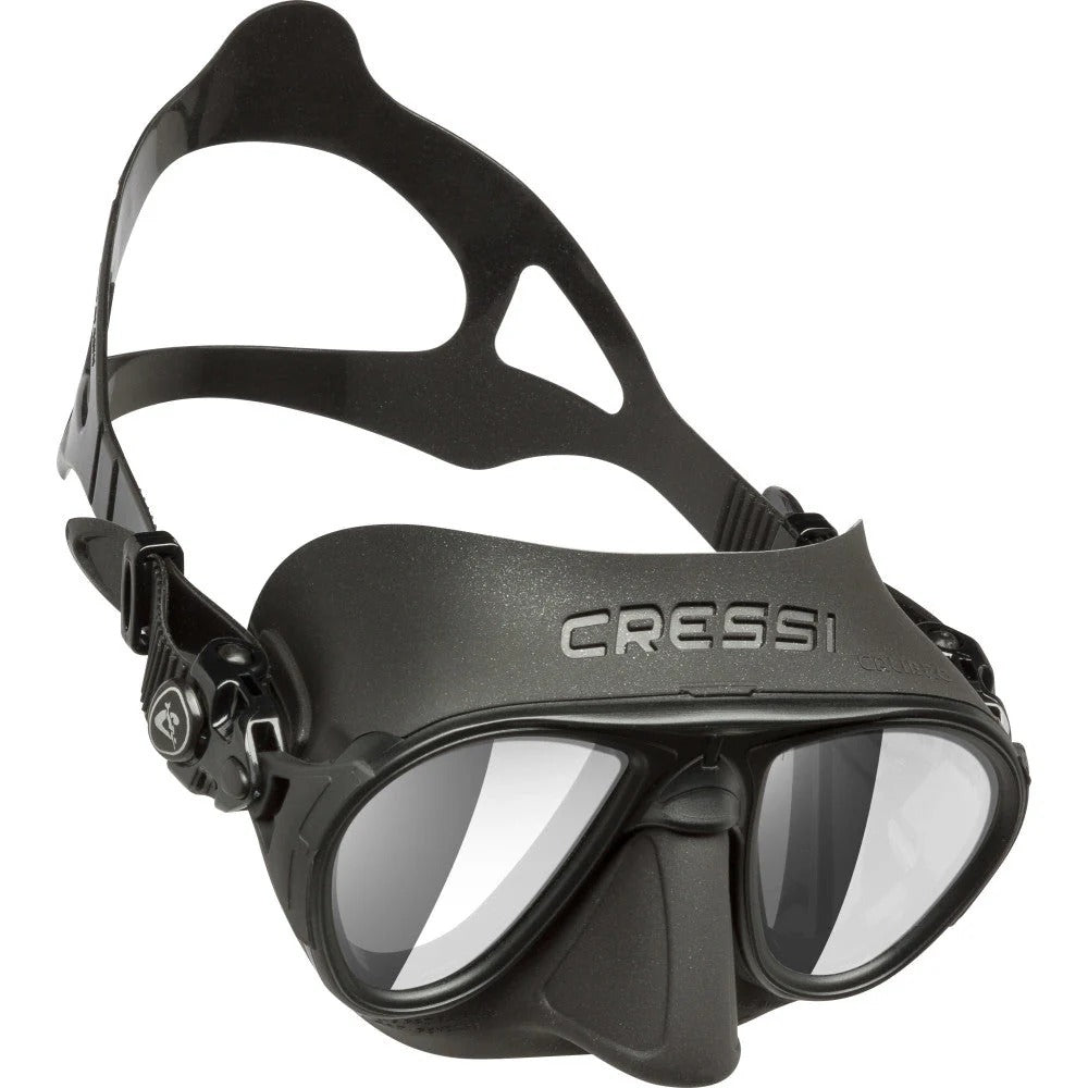 Cressi Calibro zero fog dive mask in black