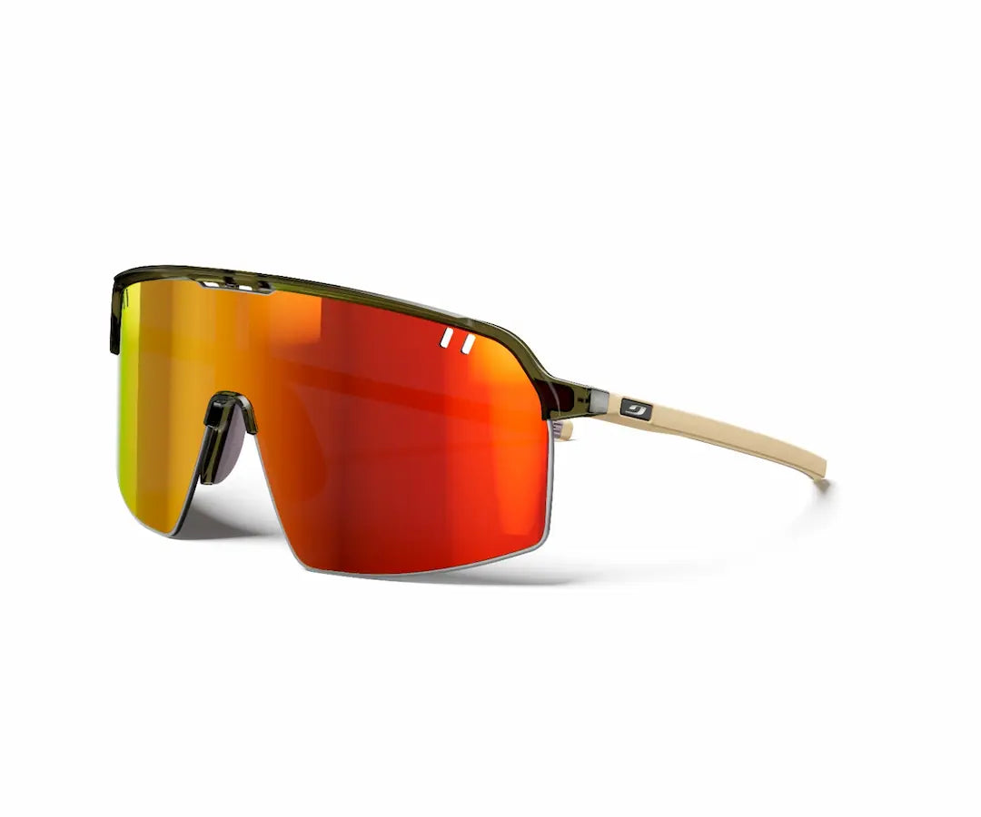 Julbo Intensity sunglasses in army with light changing 1-3 lenses