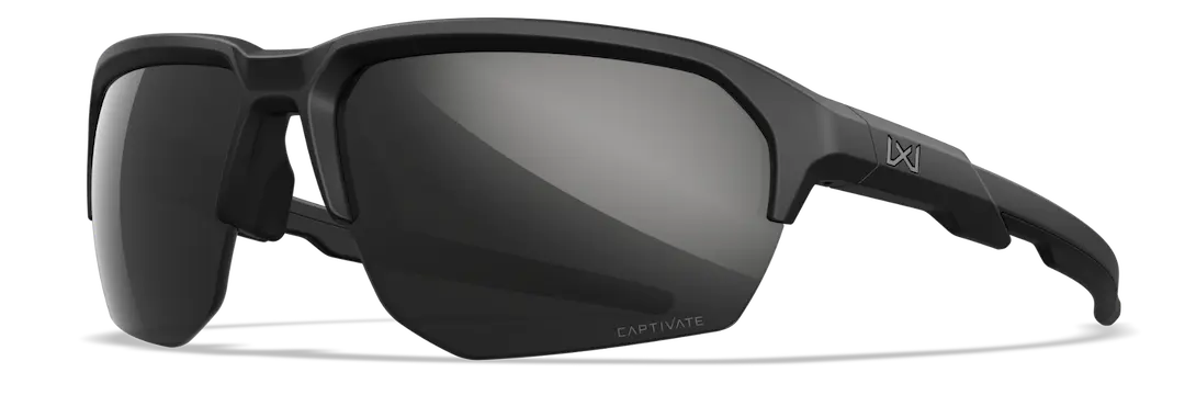 Wiley-X Jakl sunglasses in Matte Black with Captivate Gray and clear lens pack