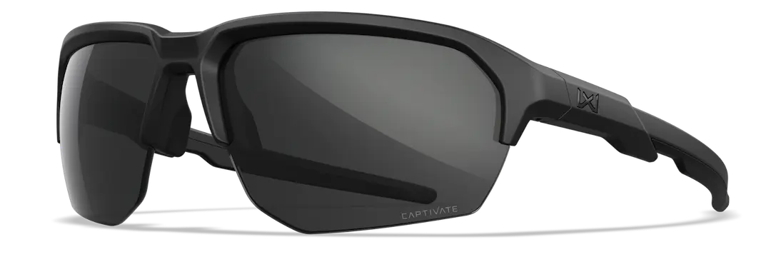 Wiley-X Jakl sunglasses in black with captivate polarized gray lenses