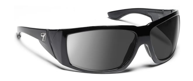 7Eye by Panoptx Jordan Glossy Black/SharpView Gray Prescription Sunglasses