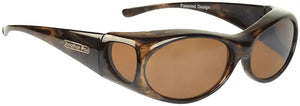 Brown Marble frame/Amber Polarized lenses