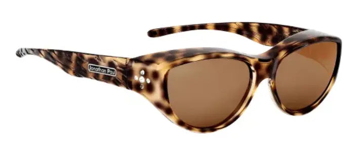 Jonathan Paul fitover sunglasses in Brown Cheetah