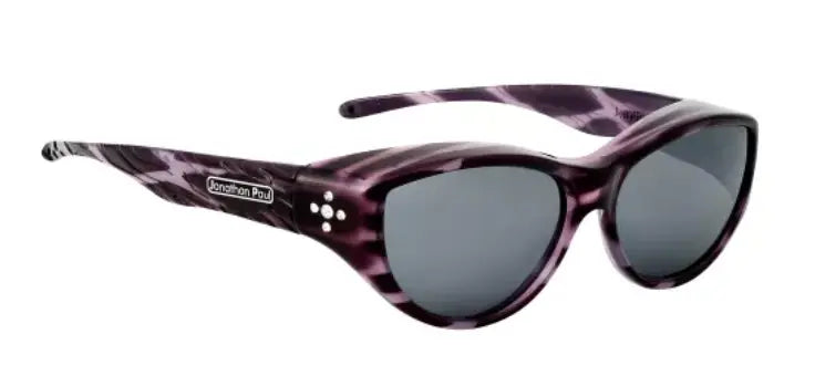 Jonathan Paul fitover sunglasses in Purple Cheetah