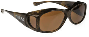 Brushed Horn frame/Amber Polarized lenses