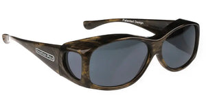 Brushed Horn frame/Gray Polarized Lenses