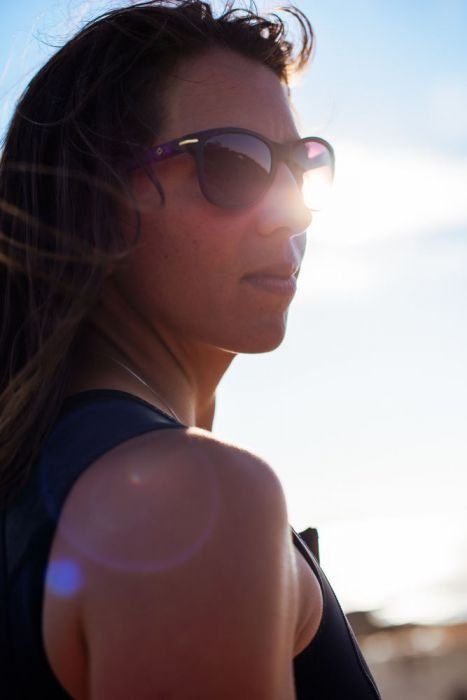 person wearing Julbo Adelaide sunglasses 