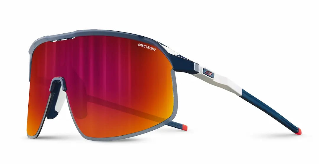 Julbo Density sunglasses in blue-white-red with spectron 3 lenses