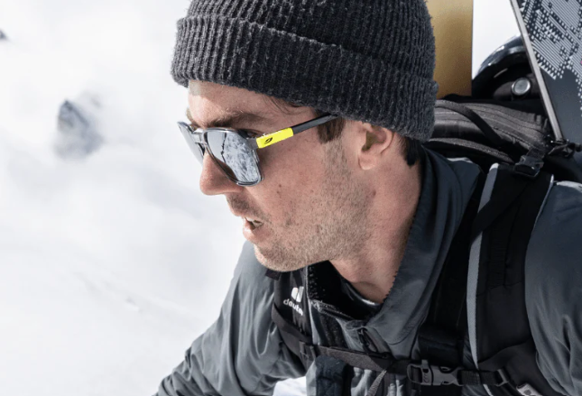 Person wearing Julbo Drive sunglasses