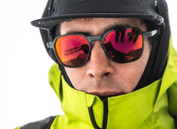 Man wearing Julbo Drive sunglasses