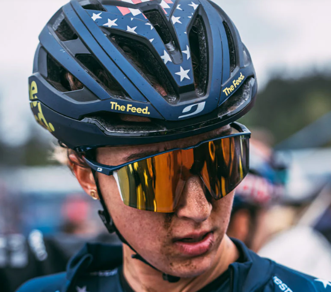 Person wearing Julbo Edge sunglasses