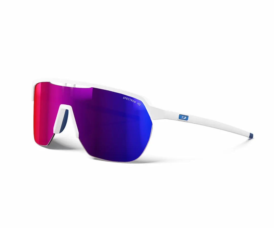 Julbo Frequency sunglasses in white with blue spectron lenses