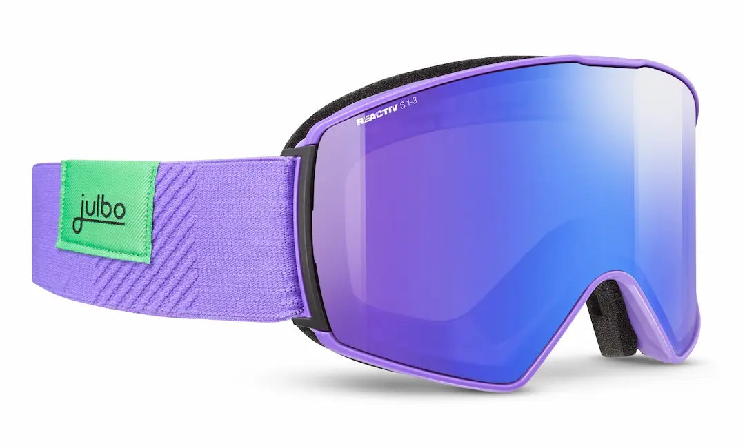 Julbo Launcher ski goggles in purple with light changing lenses