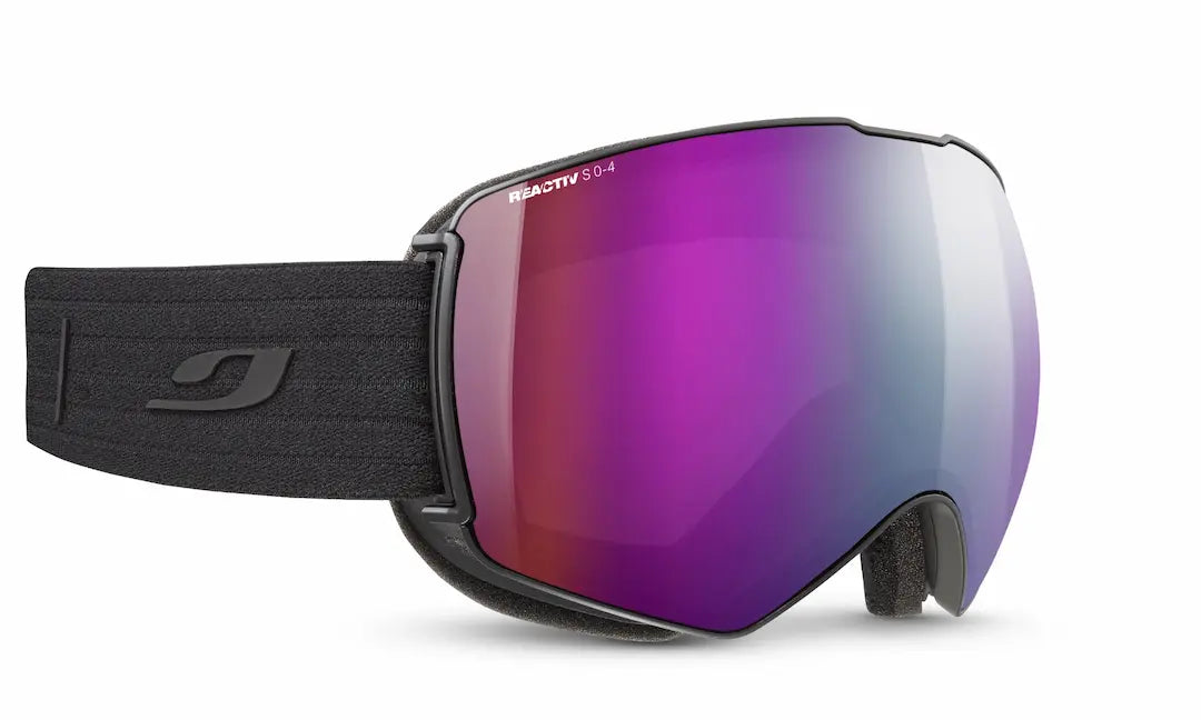 Julbo Lightyear ski goggles in black with level 0 to 4 light changing lenses