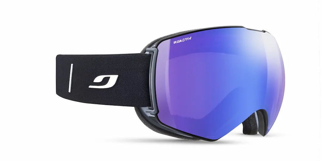 Julbo Lightyear OTG over the glasses ski goggles in black with light changing lenses
