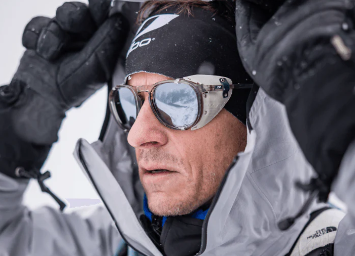 man wearing Julbo Millenium sunglasses