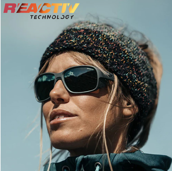 Woman wearing Julbo Monterosa 2 sunglasses