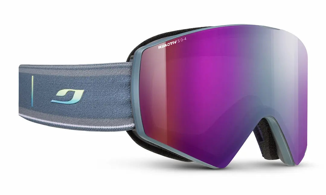 Julbo Razor's Edge ski goggles in blue with light changing 0-4 lenses