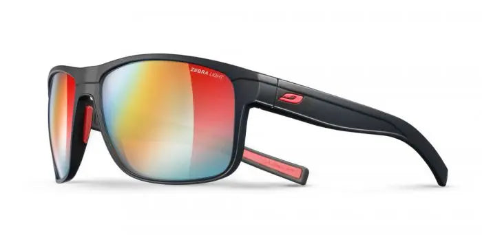Julbo Renegade Black-Red with Reactiv 1-3 LIght Amplifier (light changing) lenses