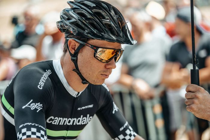 Guy wearing Julbo Rush sunglasses