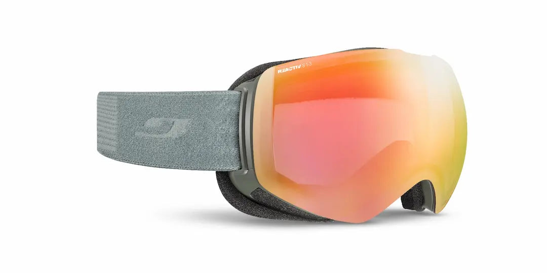 Julbo Shadow snow goggles in moss with light changing 1-3 lenses
