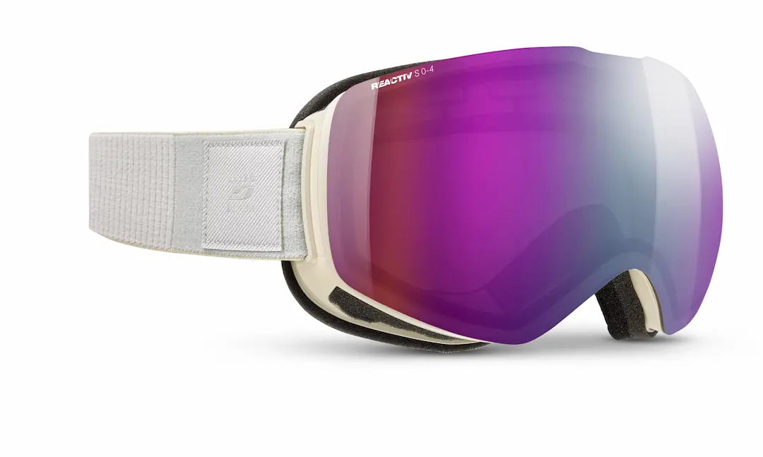 julbo Shadow snow goggles in white with 0-4 light changing lenses