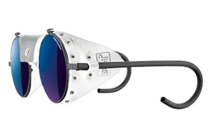 Classic Gun -White frame/Spectron 3 Blue Mirror lenses