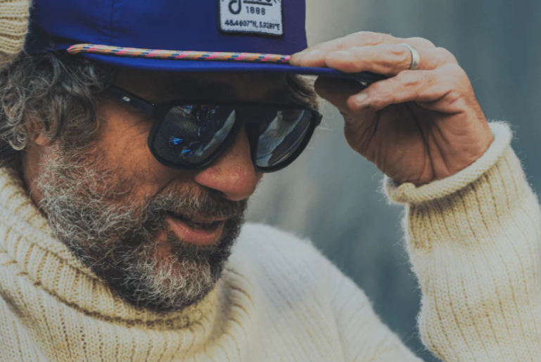 Man wearing Julbo Ward Sunglasses