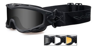 Wiley-X Spear Black 3 Lens package Tactical Goggles