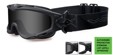 Wiley-X Spear Black 2 lens package Tactical Goggles