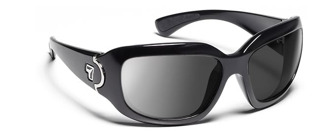 7Eye by Panoptx Leveche Glossy Black/SharpView Gray Prescription Sunglasses 