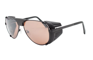 Matte Black frame/Amber Rose Silver lenses