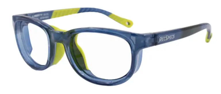 Liberty Sport Rec-Specs Hybrid 1 sports glasses in navy with lime