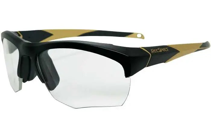 Liberty Sport Rec-Specs Impact sports glasses in Shiny Black with Gold