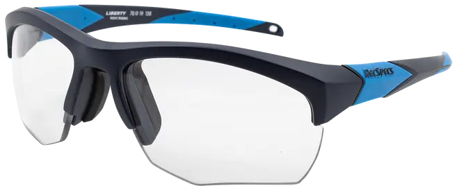 Liberty Sport Rec-Specs Impact sports glasses in Navy with Cyan