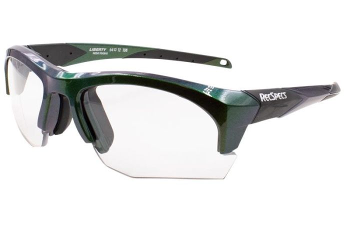 LS Rec-Specs F8 Impact Safety Rated Sports Prescription Glasses Shiny Black Size Medium frame/No lenses for RX only