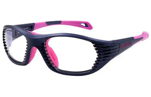Matte Purple Pink frame/Clear Silver lenses Size 51 (ages 7 to 10)