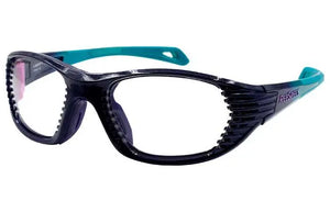 Metallic Purple Teal Fade frame/Clear Silver lenses Size 55 (average adult)