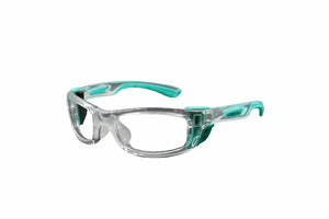 Shiny Clear Turquoise frame/Clear FogBlok lenses